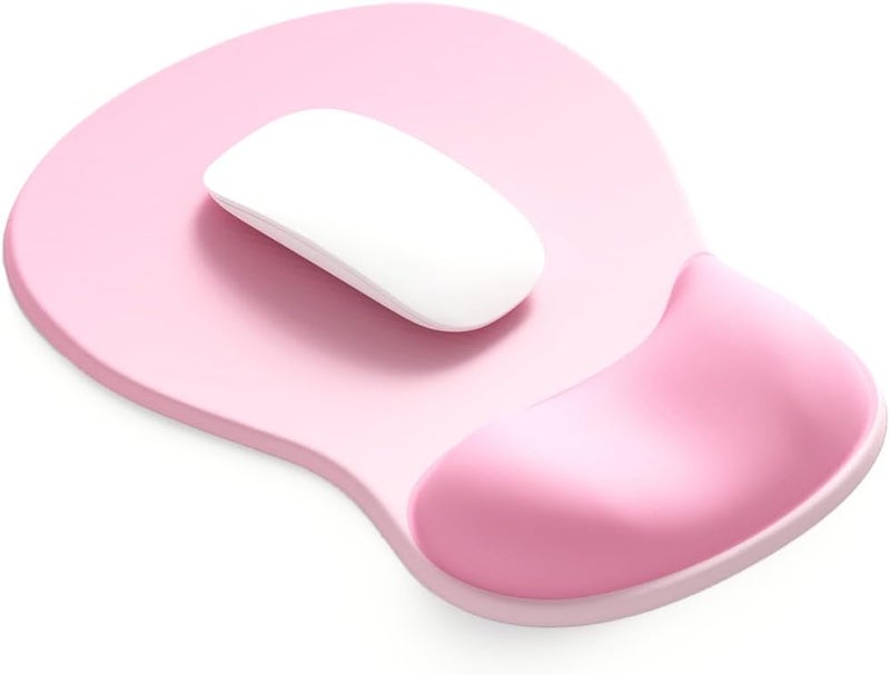 DemonChest ErgoComfort Gel Wrist Rest Mouse Pad-Ergonomic Office Mousepad with Wrist Support-Non-Slip, Design Desk Accessories Mat for Home&Game Decor (06Blush Gradient) - Image 1
